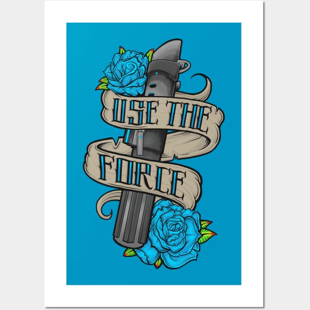 Use the Force Tattoo Design Wall Art by JCoulterArtist